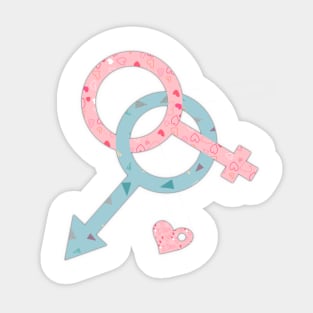 lovers' symbol Sticker